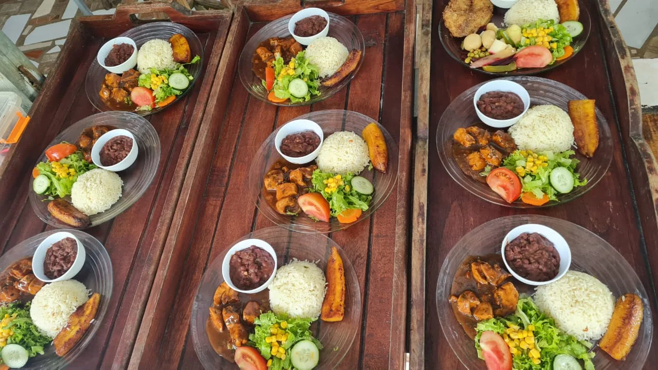 Typical Costa Rican meals served after the ATV ride